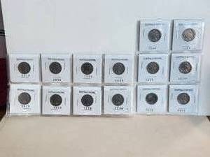 lot 126 image: Selection of Buffalo Nickels