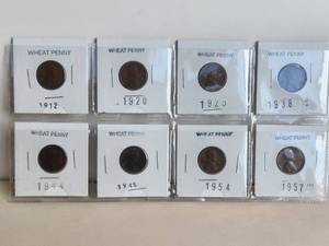 lot 114 image: Selection of Wheat Pennies