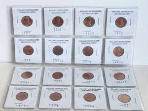 lot 115 image: Selection of Lincoln Head pennies - Brilliant Uncirculated