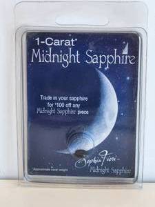 lot 140 image: Midnight Sapphire 1 - Carat Blue Sappjire - oval cut