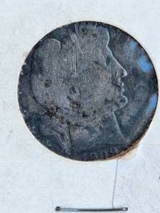 lot 170 image: 1909 Barber Silver Quarter
