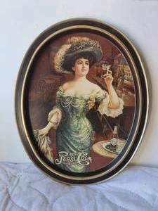lot 160 image: Vintage Pepsi Cola metal tray