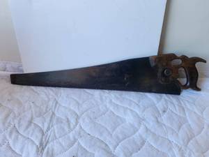lot 188 image: Vintage H. Disston & Sons hand saw