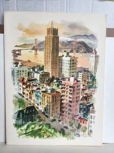 lot 204 image: Vintage Sans Francisco Art - 1958 menu from the S.S. Matsonia