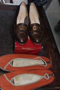 lot 39 image: Womens shoes Size 12 Sabvatore Ferragamo Dress Shoes and Slippers