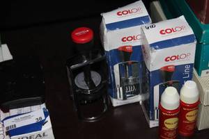 lot 41 image: 3 Self Inking Date Staps and 2 ink Pads