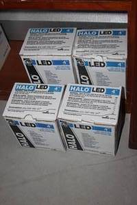 lot 58 image: 4 Boxes of Halo 4 inch LED Light Fixture NEW