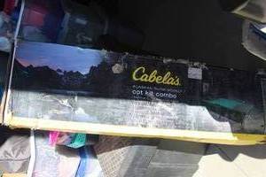 lot 108 image: New in Box Cabellas Camping Cot Combo Kit $$