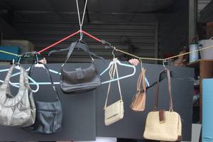 lot 160 image: Generous lof of Womens Purses in styles and colors as shown
