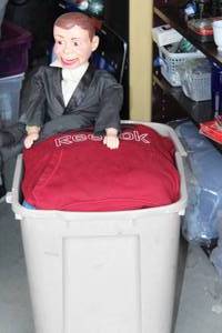 lot 172 image: Charlie Presents A, Mystery Box (CHARLIE NOT INCLUDED)., Large Box full of various things.  Could be that something you been looking for,  Maybe the gem that has eluded you all year,