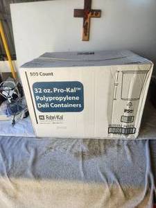 lot 103 image: Fabri-Kal - 30oz. polypropylene deli containers (BF) - 500 count