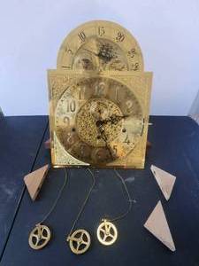 lot 126 image: The inner workings of a Ridgeway Grandfather clock