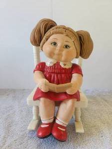 lot 235 image: Ceramic Cabbage Patch doll with rocker