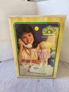lot 242 image: Vintage Cabbage Doll Phone in original box
