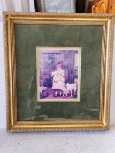 lot 198 image: Framed and matted artwork -