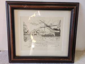 lot 261 image: Framed and matted artwork - signed - #7090 - 1981