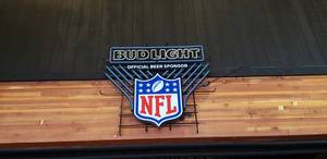 lot 52 image: Very Large Bud Light NFL Lighted Wall Sign