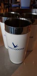lot 68 image: Lot of 3 Grey Goose Bar Shakers