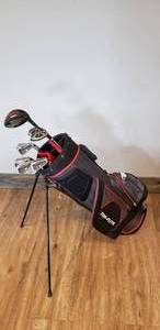 lot 96 image: Top Flite RH Club Set.  Includes Bag w Shoulder Strap, Tour X MG23 Driver, 3W, 4HY, 5HY, 6, 7, 8, 9, W & Putter