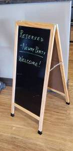 lot 105 image: Folding A-Frame Sidewalk Storefront Sign