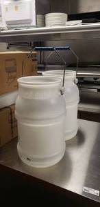 lot 128 image: Lot of 2 Met Luxe 5 gallon Commercial Ice Buckets