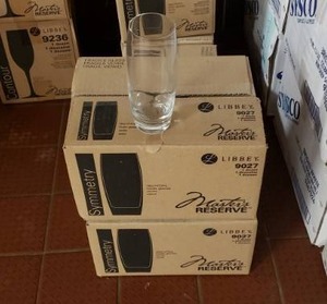 lot 217 image: 2 Cases of NEW Libbey No 9027 Masters Reserve Cooler Glasses, 12 Per Box, 24 Glasses Total