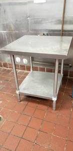 lot 324 image: Regency 30 x 30 Stainless Steel Commercial Prep Table, Model 600TS3030S