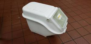 lot 347 image: Bakers Mark 6.3 Gallon Ingredient Bin w Flip Lid, Model 176BIN100