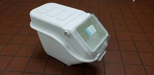 lot 349 image: Bakers Mark 6.3 Gallon Ingredient Bin w Flip Lid, Model 176BIN100