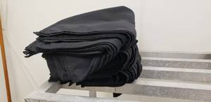 lot 351 image: Lot of Approx 80 Large Black Cloth Napkins