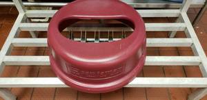 lot 354 image: Excellent Condition San Jamar KA5500 KatchAll 55 Gallon Round Flatware Retriever, $450 NEW