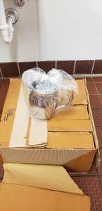 lot 374 image: Lot of 6 American Metalcraft WP68 68oz Stainless Steel Bell Pitcher