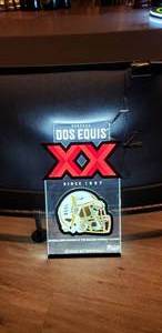lot 49 image: Dox Equis XX NCAA Football Lighted Wall Sign