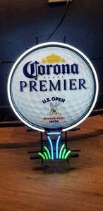 lot 50 image: Large Corona Premier 120th U.S. Open  Winged Foot Neon Wall Sign
