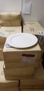 lot 276 image: 3 Cases of Syracuse China 12 Round Plates, 12 Plates Per Case, 36 Total
