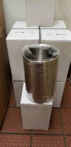 lot 278 image: Lot of 5 World Tableware Double Walled Large Stainless Steel Wine Bottle Coolers, Model WC 757