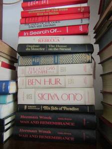 lot 207 image: Book lot includes, Herman Wouk, Scott Fitzgerald, Ben hurl, many more