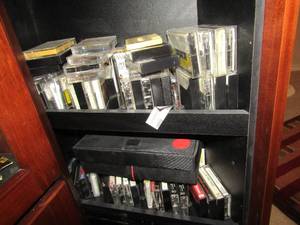 lot 182 image: Cassette tape lot and case included all opera