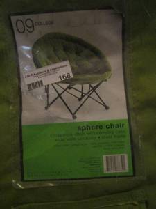 lot 168 image: Green college sphere chair 374436 New in bag