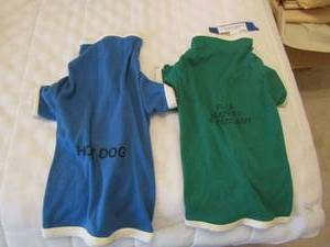 lot 179 image: Blue and green dogy sweat outfits