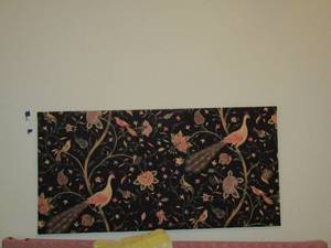 lot 173 image: 4ft2ft wall peacock art