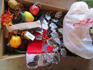 lot 364 image: Wax fruit and flowers for fall decorating around your house