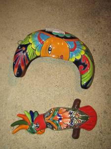 lot 349 image: 10 glass bird outdoor dcor and a 12 moon