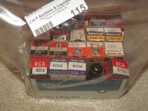lot 115 image: Electron tubes, radio tv qty 20