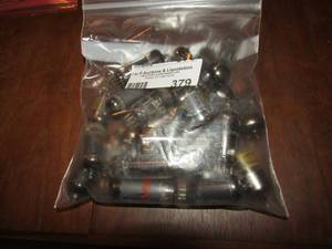lot 379 image: Bag of electron tubes qty 15