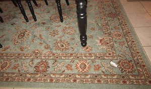 lot 377 image: Cambridge Room rug, 200280, Design agra, Color on back of rug states blue # 55013