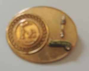 lot 123 image: 1Gold past president pin