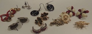 lot 191 image: 9 nautical earring pairs