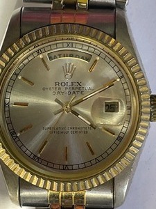 lot 15 image: Rolex Silver Oyster perpetual calendar 66 grams. Silver old with silver face (authenticity unknown)