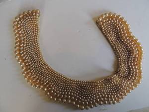 lot 56 image: Faux pearl beaded collar Japan
